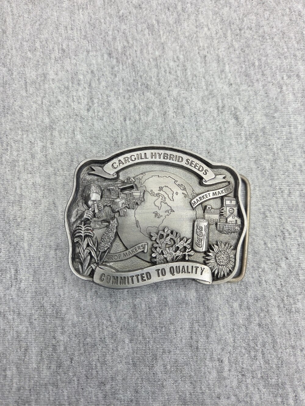 1994 Cargill Hybrid Seeds Committed to Quality Limited Edition Pewter Buckle